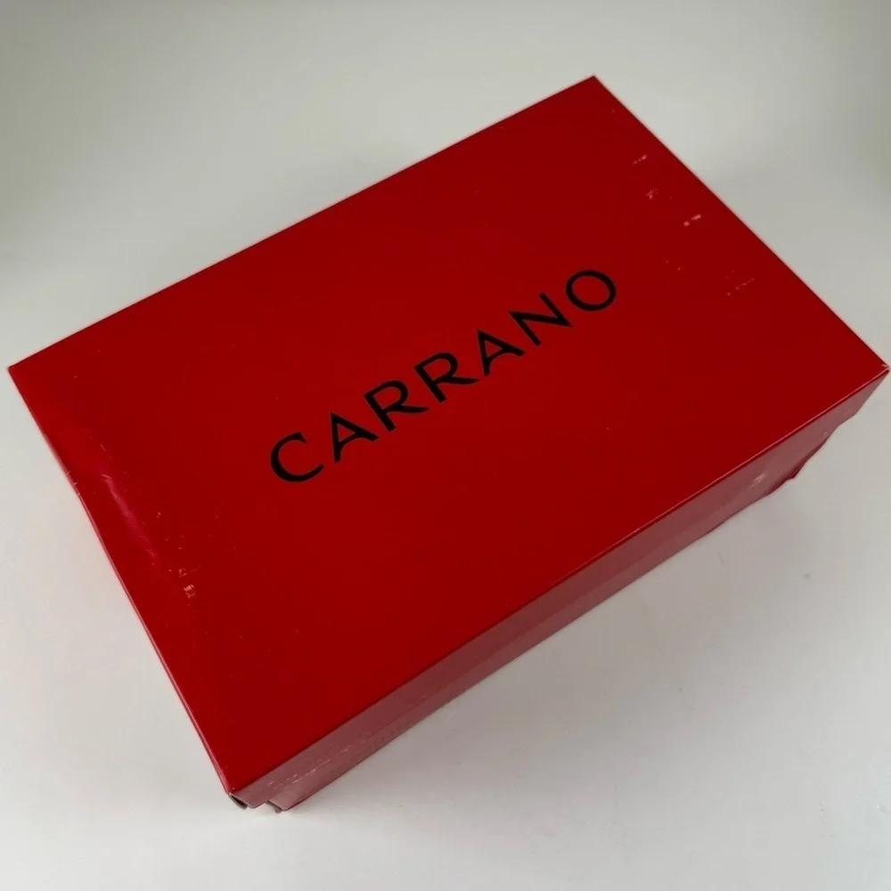 Carrano Leopard Sneakers Womens Size 8 Tan Black Animal Print with Box